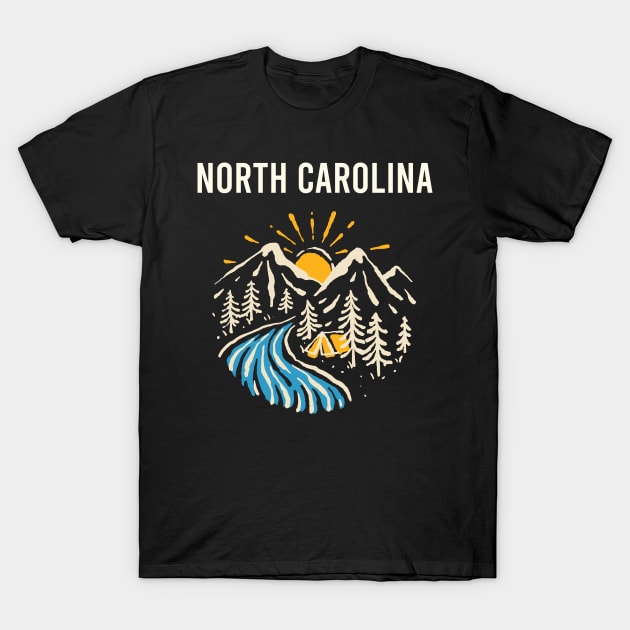 North Carolina Landscape T-Shirt by flaskoverhand